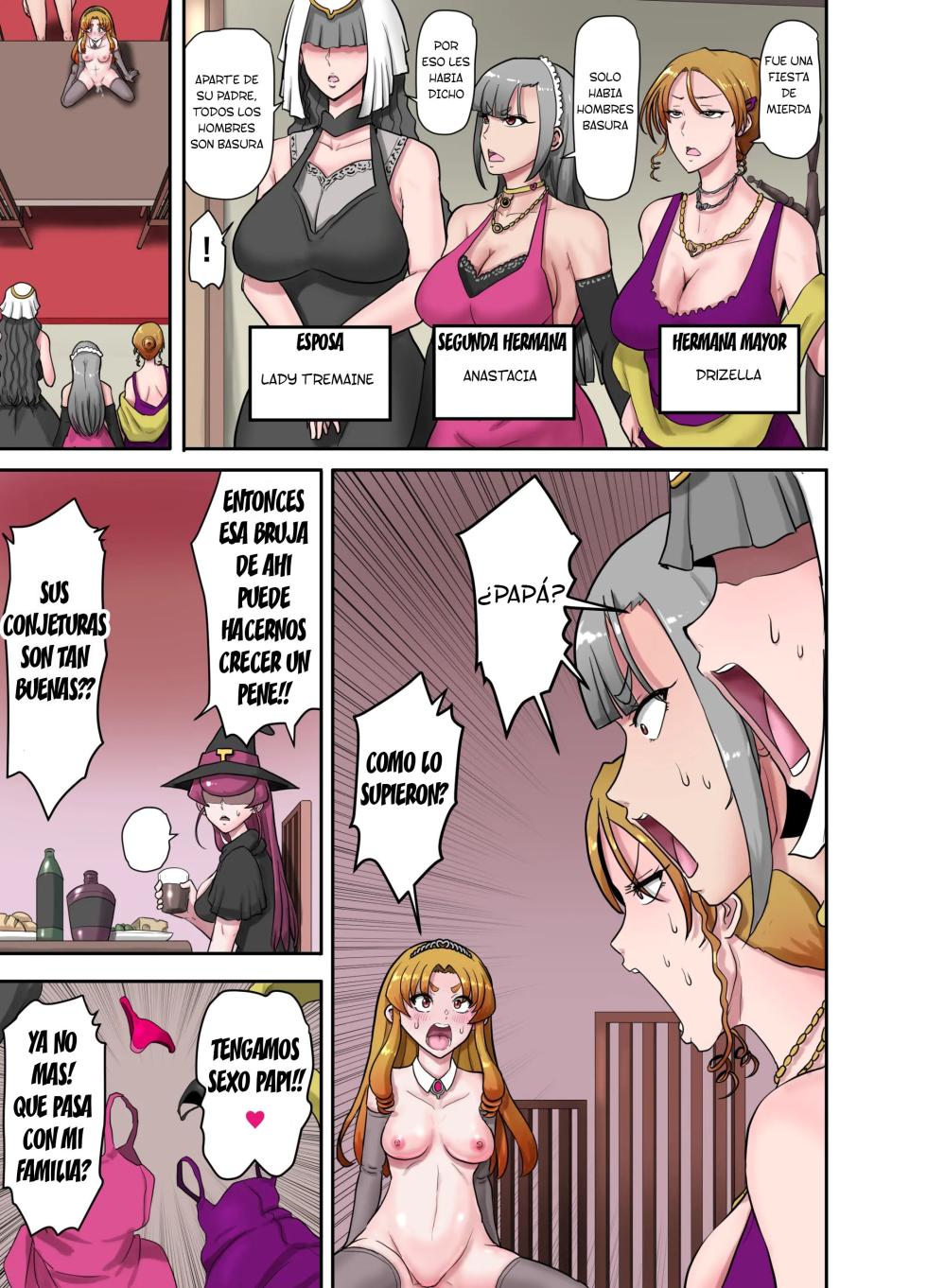 [Greg Soujou (Teiesuya)] Nyotaika Douwa Papaderella ~ Papa Suki Musume wa Nyotaika Papa o Haramasetai [Spanish] [TF Scans] - Page 33