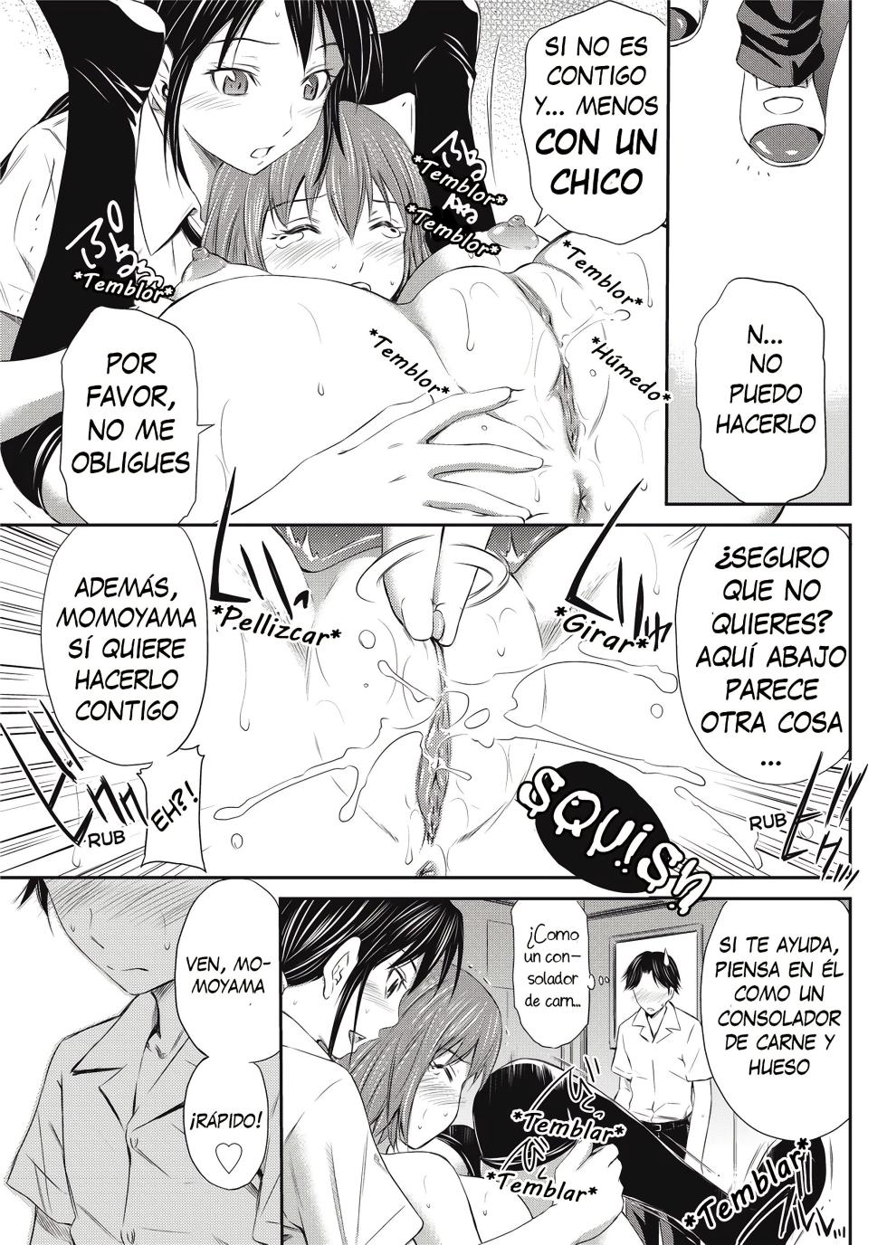 [Sabashi Renya] Momoiro Triangle | Peachy Triangle [Spanish] [Decensored] [arKram + Biblioteca hentai] - Page 10