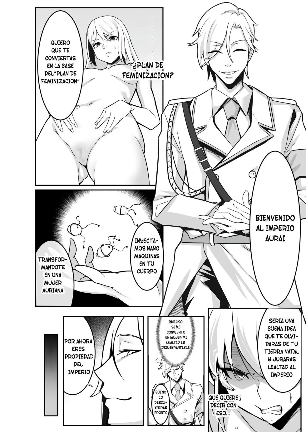 [8000, Shiki] TS Choukyou Shisetsu ~Tekikoku ni Toraware Nyotaika Nanomachine de Kairaku Choukyou Saremashita~ | Centro de Entrenamiento TS - Cautivo en el País Enemigo [Spanish] [TF Scans] - Page 4