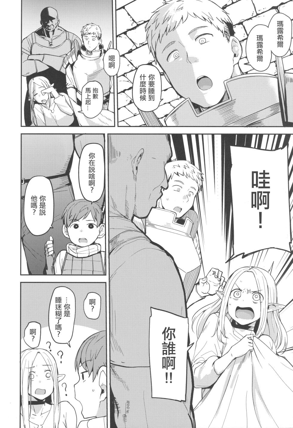 (C106) [North70 (Nanao Yukiji)] Chin Ochi Donkusa Elf | 迷糊精靈为肉棒而淪陷 (Dungeon Meshi) [Chinese] - Page 3