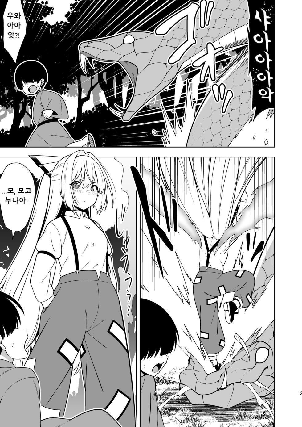 [Zenoside (Zeno)] Moko Nee-chan to Ero Trap Dungeon | 모코 누나와 에로 트랩 던전 (Touhou Project) [Korean] [Digital] - Page 3