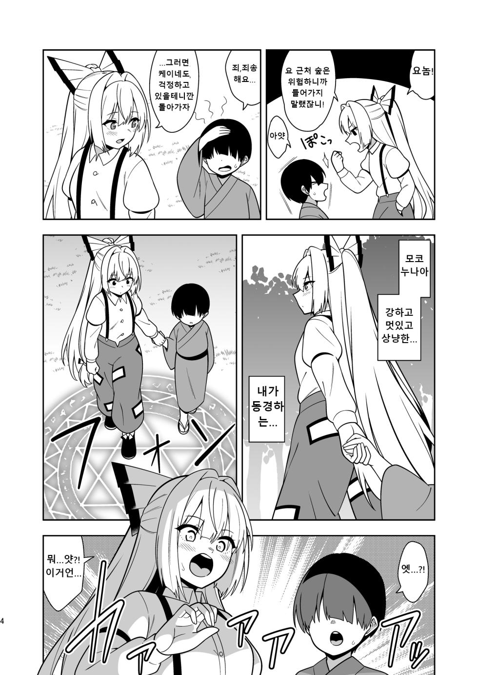 [Zenoside (Zeno)] Moko Nee-chan to Ero Trap Dungeon | 모코 누나와 에로 트랩 던전 (Touhou Project) [Korean] [Digital] - Page 4