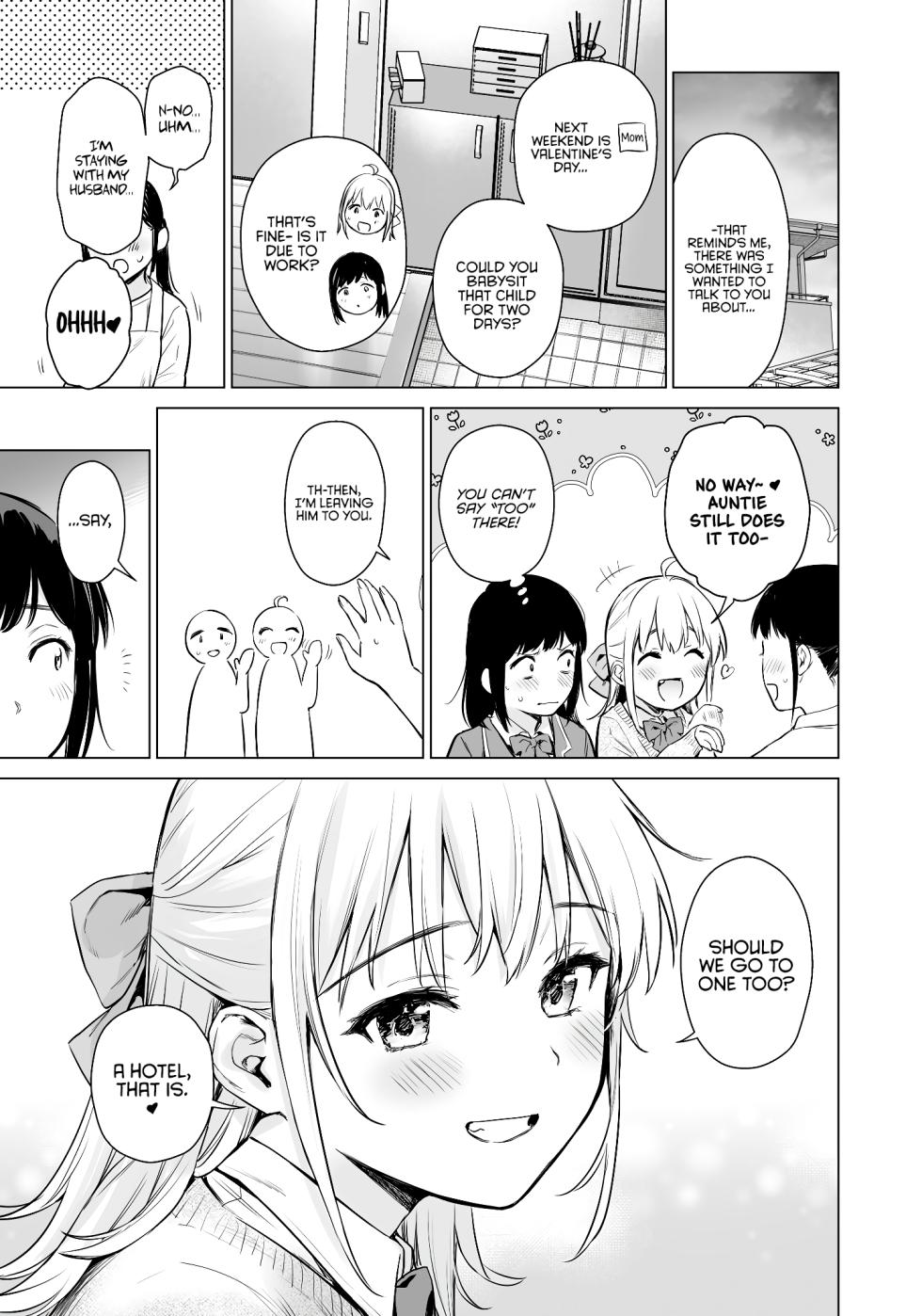 [Amakuchi Syoujo (Umakuchi Shouyu)] Naisho no Seifuku ~Ie ya Hotel de Oboetate no Ecchi o Shinseki no Bijin JK Shimai ni Butsukemasu~ | Secret Uniform ~I’ll try out my newly learned sexual experiences on my beautiful high school–aged cousin sisters at home and in a hotel~ [English] [Rirare Translation] [Digital] - Page 30