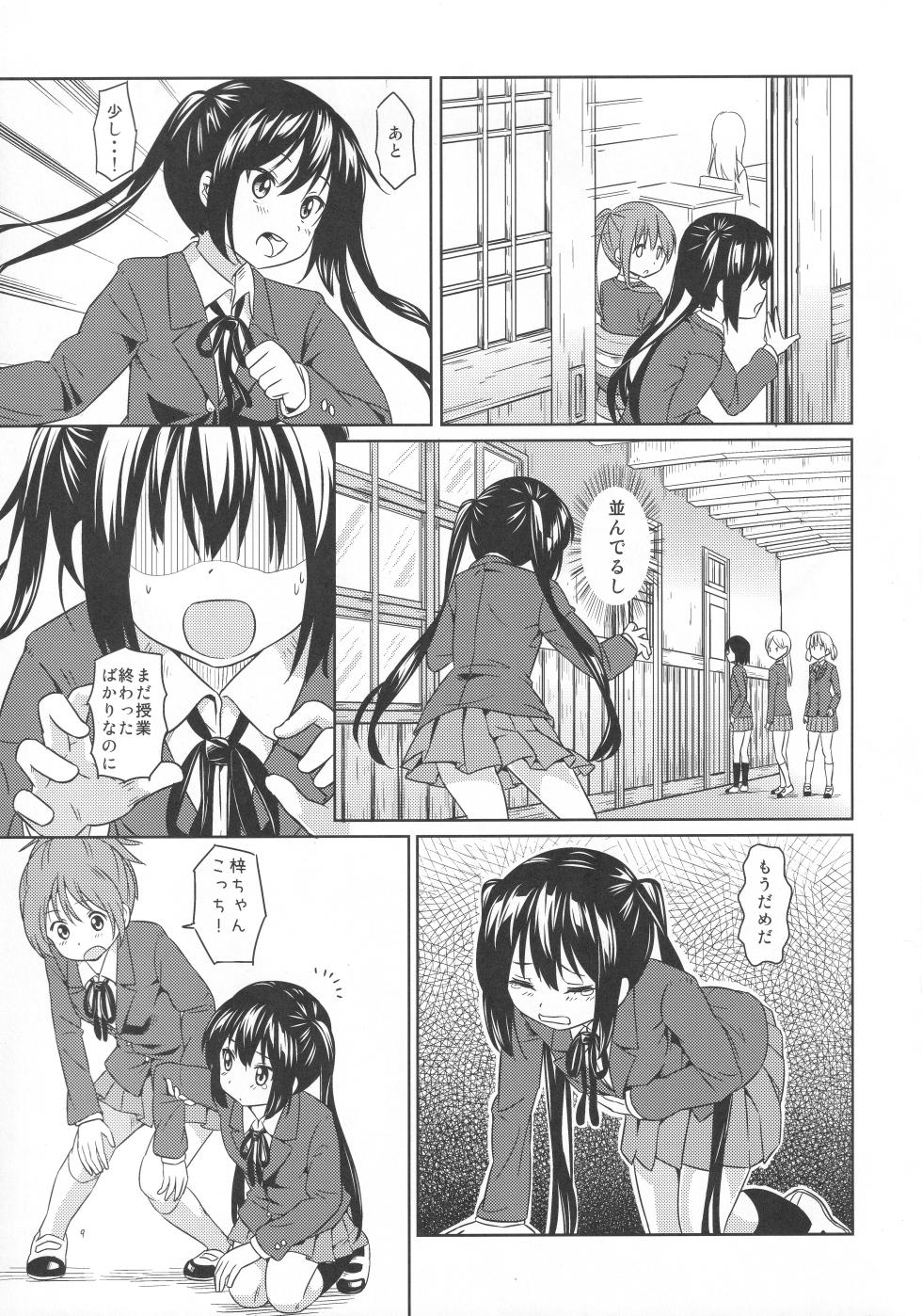 (C81) [Ponpon-O (Mountain Pukuichi)] Onaka ga Itai! (K-ON!) - Page 8