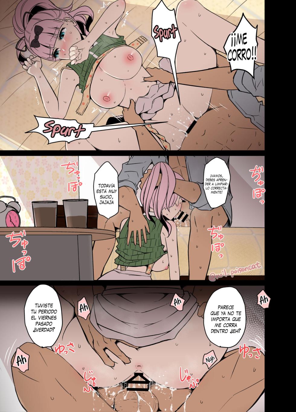 [Dokuneko Noil] Chika-chan ni Wairui Koto o Suru + Chika-chan o Douga de Odoshite Warui Koto o Suru Hanashi - Haciéndole cosas malas y Chantajeando a Chika-chan para hacerle cosas malas (Kaguya-sama wa Kokurasetai) [Español] [Traducciones necesarias] - Page 18