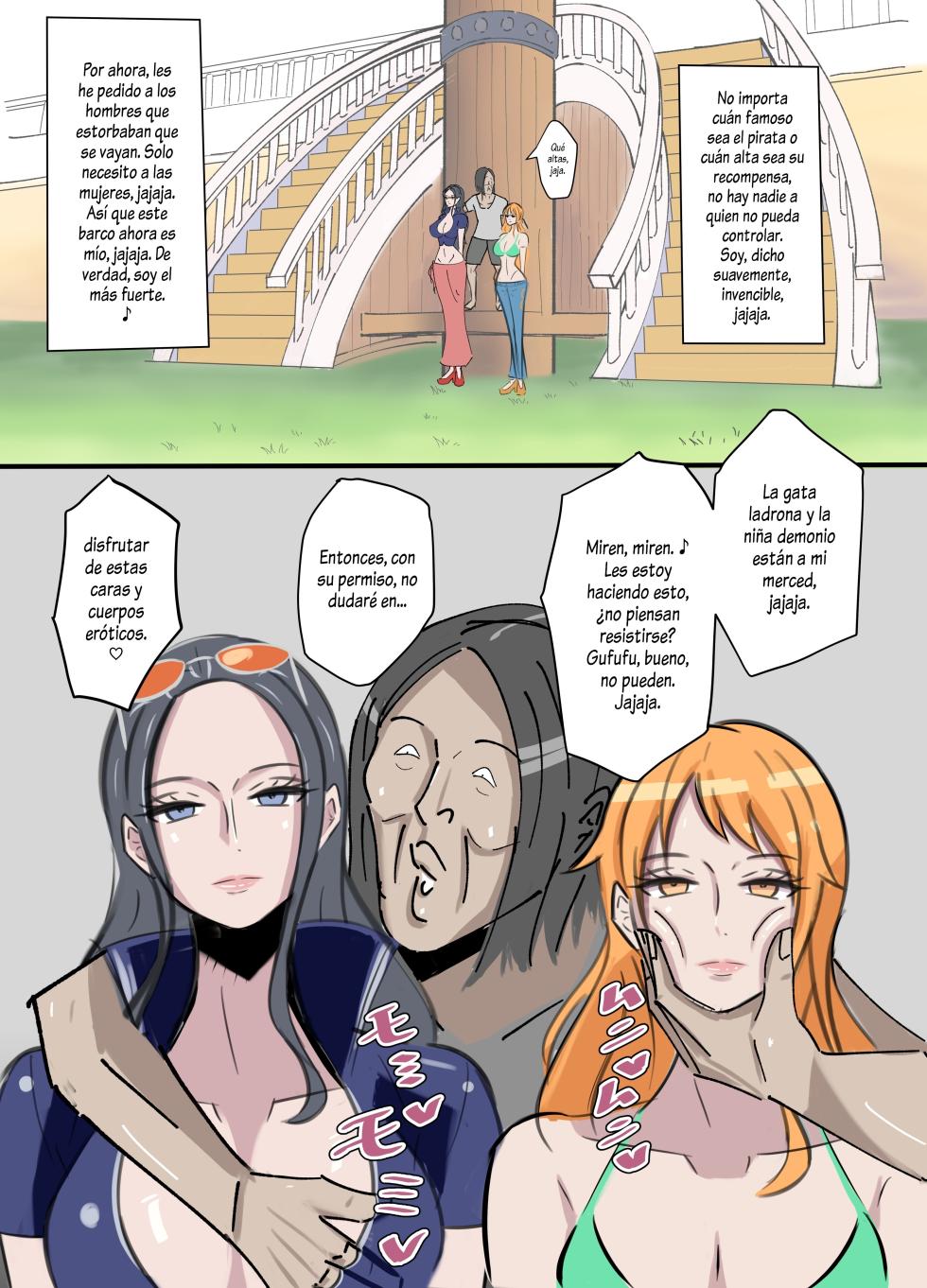 [Ekaki Gaikokujin] One Piece × Muteki Kimootoko｜One Piece × El Tipo Espeluznante Que Tiene Un PODER INVENCIBLE 1-3 + Extras (One Piece) [Spanish] [Al chile no sé Scan] - Page 7