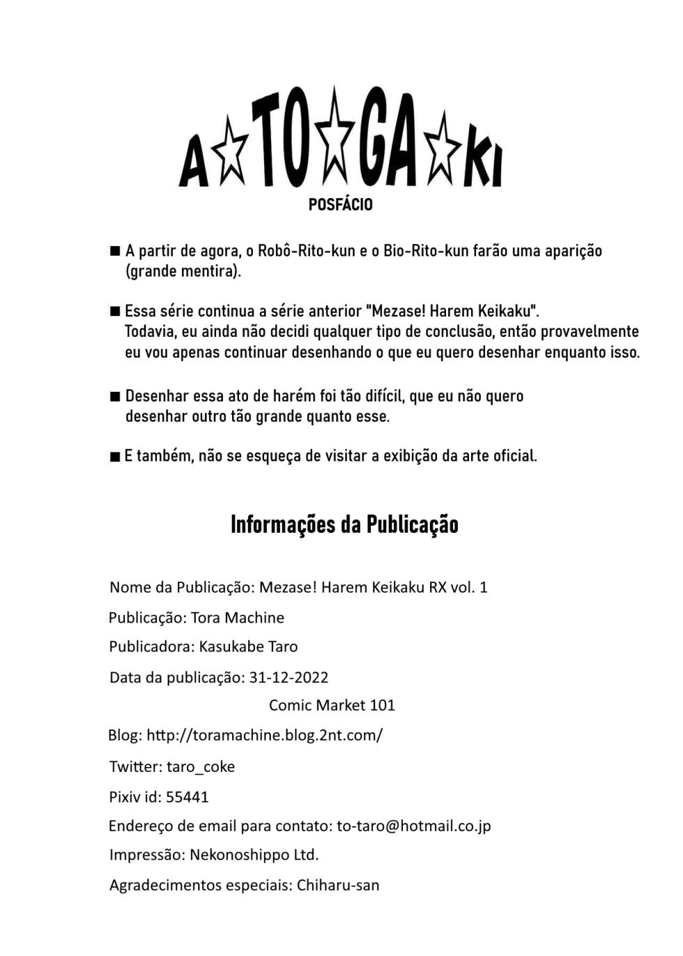 (C101) [TORA MACHINE (Kasukabe Taro)] Mezase! Rakuen Keikaku RX Vol. 1 (To LOVE-Ru) [Portuguese-BR] - Page 37