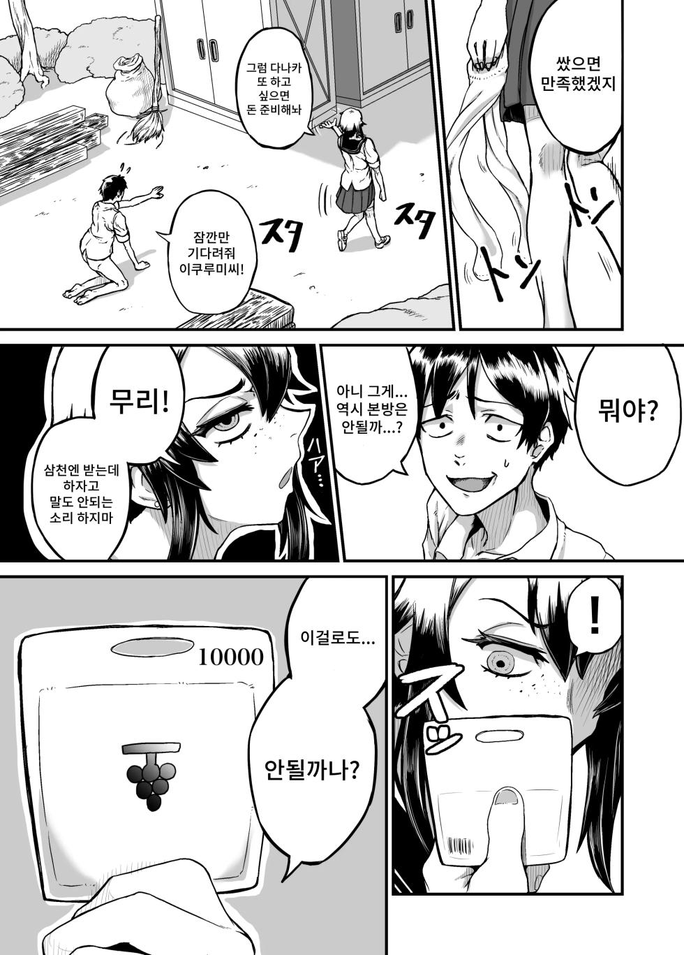 [Mikakunin Seimeitai (unknown)] Bokukko Gal ga Gacha no Kakindai no Tame ni Taishou o Kagaseru | 보이쉬한 갸루가 가챠 과금비 때문에 자기 체취를 맡게 한다 [Korean] - Page 6