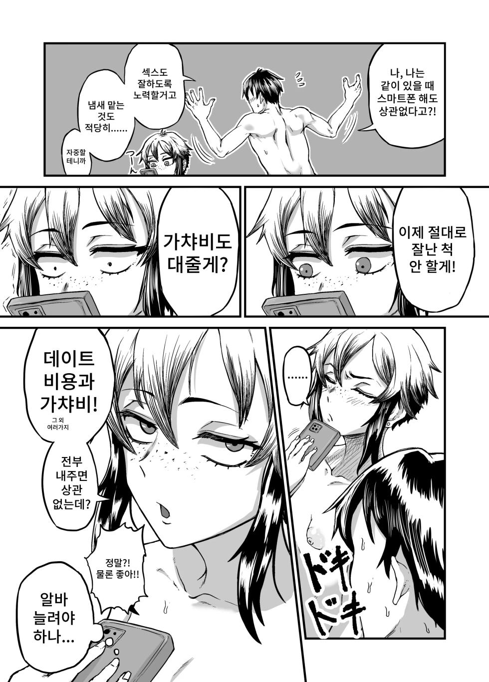 [Mikakunin Seimeitai (unknown)] Bokukko Gal ga Gacha no Kakindai no Tame ni Taishou o Kagaseru | 보이쉬한 갸루가 가챠 과금비 때문에 자기 체취를 맡게 한다 [Korean] - Page 34