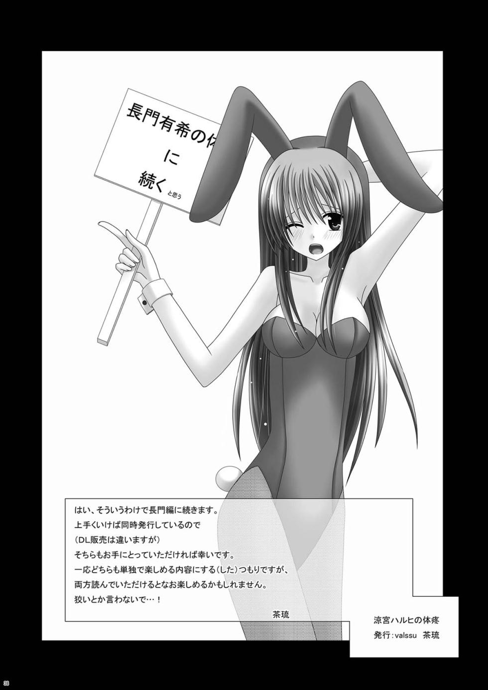 [valssu (Charu)] Suzumiya Haruhi no Karada no Uzuki (The Melancholy of Haruhi Suzumiya) [Digital] - Page 38