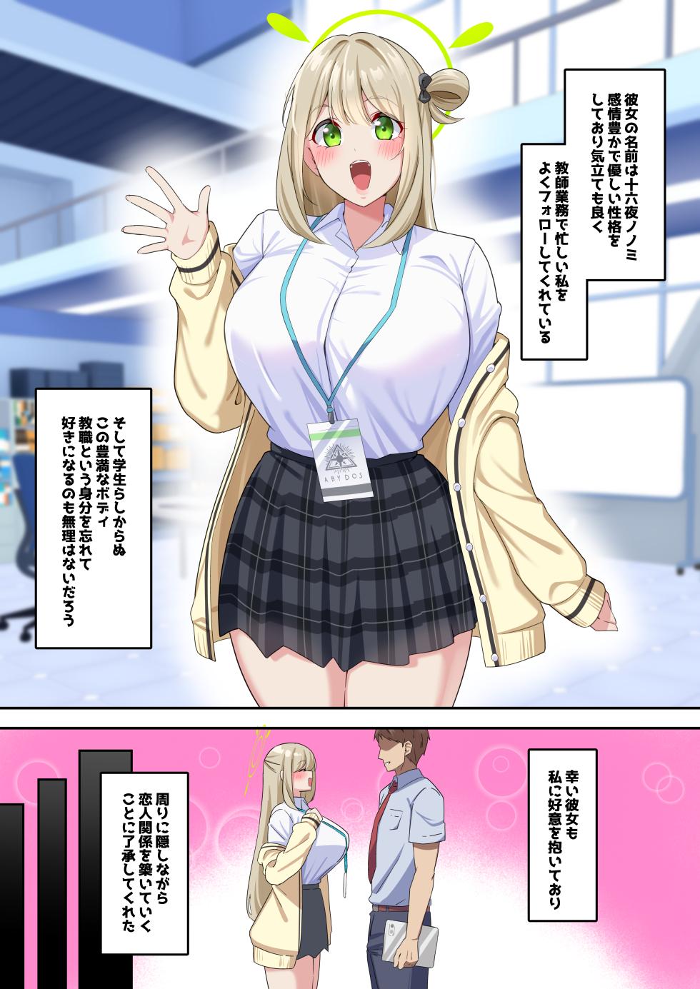 [nanohana] ノノミNTRビデオレター  (ブルーアーカイブ) - Page 1