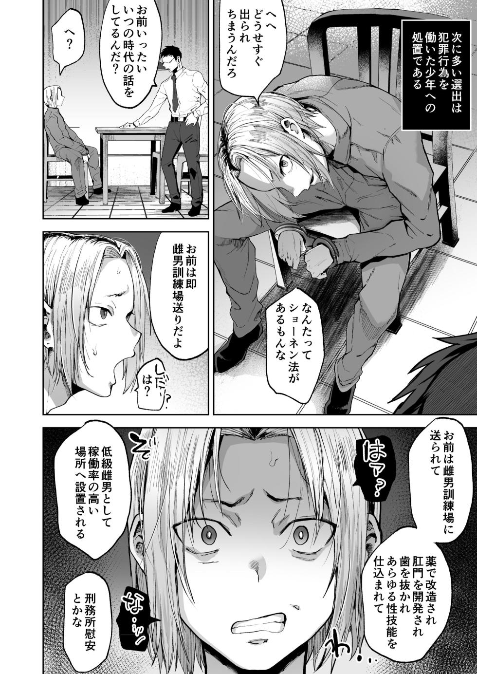 [Seki Sabato (Tsukuru)] Shidanhou Shakai ni Ikiru Dansei-gata Seihoushi Kachiku [Digital] - Page 18