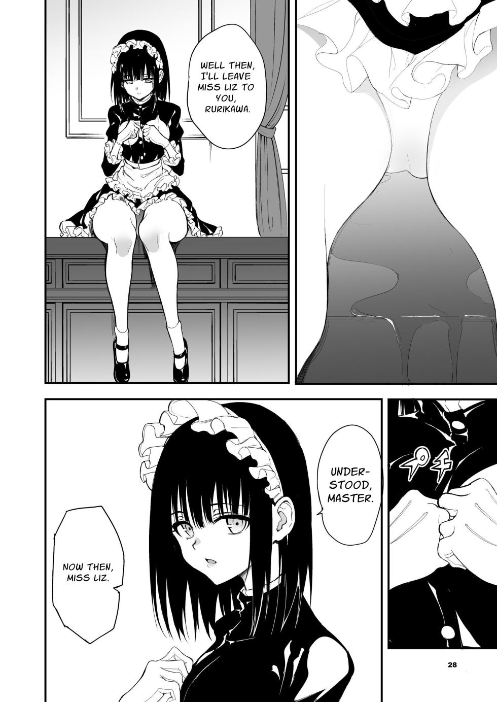 [Kyockchokyock (Kyockcho)] Maid Kyouiku. 8 -Botsuraku Kizoku Rurikawa Tsubaki- | Maid Education 8 - Fallen Aristocrat Rurikawa Tsubaki [Digital] [English] [Guesswork] - Page 28