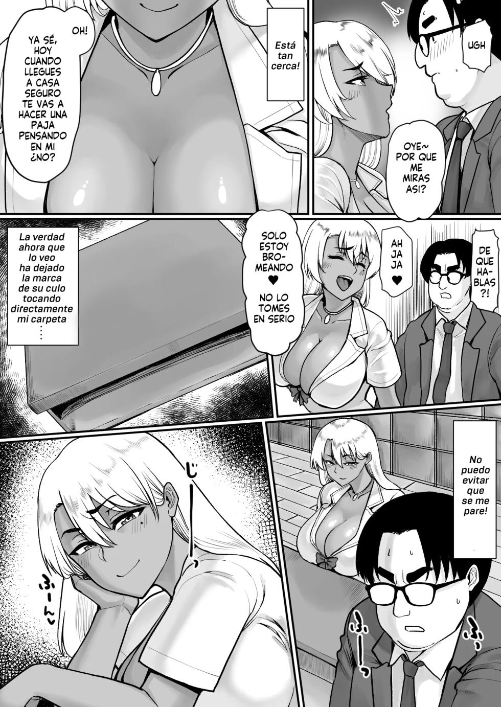 [Ichiokumangenjaya (Haiboku)] Otaku ni Yasashii Bitchi Gal wa Chinpo ga Dekai Otaku ni wa Motto Yasashii [Spanish] [Harenchi no Fansub] [Digital] - Page 4