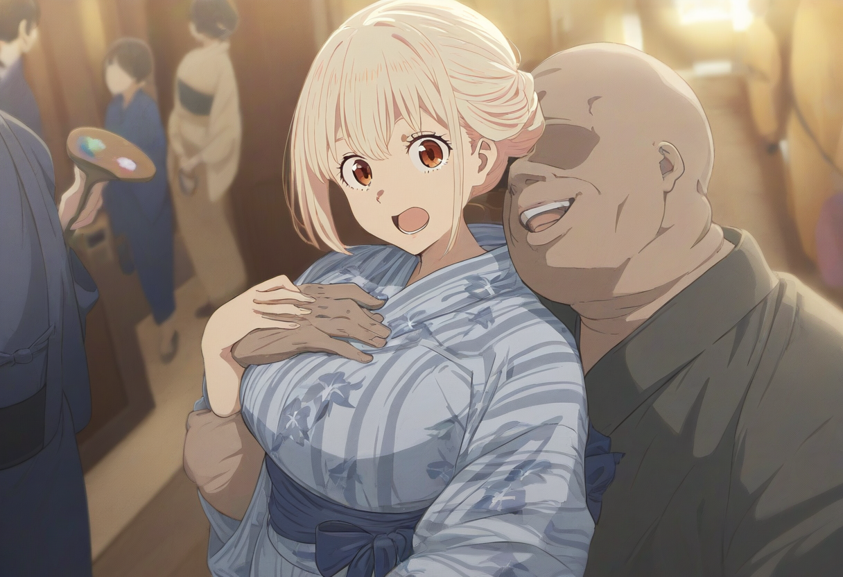 【cl-_-lo】【AI Generated】錦木千束がおじさんに弄ばれる話 - Page 4