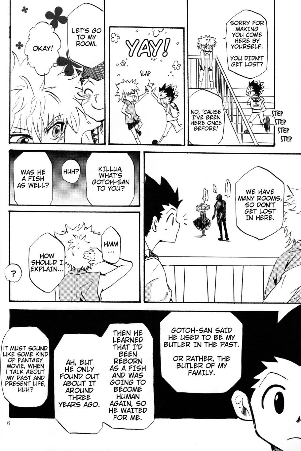 [Amanojaku. (Sakichi)] Boku to Kimi no Monogatari Kouhen | The Story of You and Me Part 2 (Hunter x Hunter) [English] [HXH-Doujinshilivejournal] - Page 7
