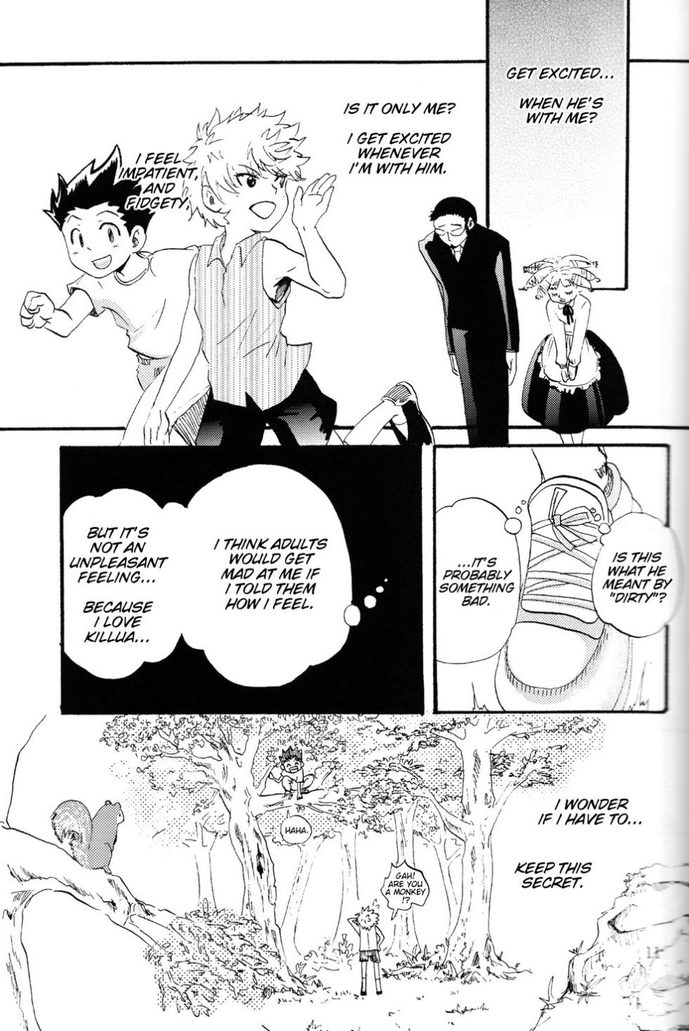 [Amanojaku. (Sakichi)] Boku to Kimi no Monogatari Kouhen | The Story of You and Me Part 2 (Hunter x Hunter) [English] [HXH-Doujinshilivejournal] - Page 12