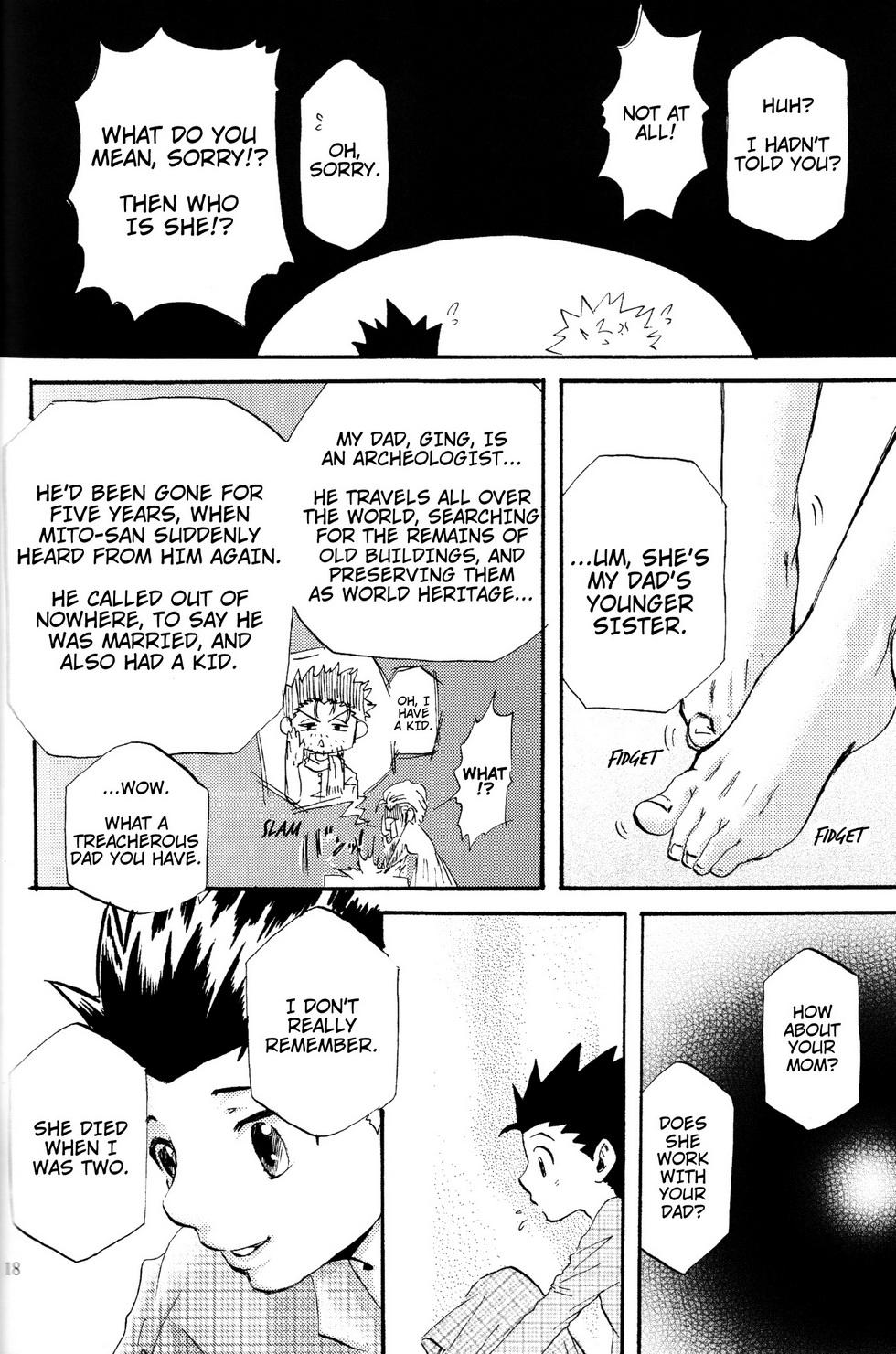 [Amanojaku. (Sakichi)] Boku to Kimi no Monogatari Kouhen | The Story of You and Me Part 2 (Hunter x Hunter) [English] [HXH-Doujinshilivejournal] - Page 19