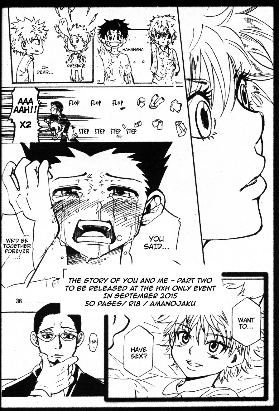 [Amanojaku. (Sakichi)] Boku to Kimi no Monogatari Zenpen | The Story of You and Me Part 1 (Hunter x Hunter) [English] [HXH-Doujinshilivejournal] - Page 37