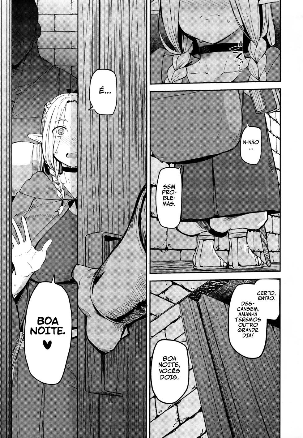 (C106) [North70 (Nanao Yukiji)] Chin Ochi Donkusa Elf | Elfa Idiota Enganada e Comida (Dungeon Meshi) [Portuguese-BR] - Page 32
