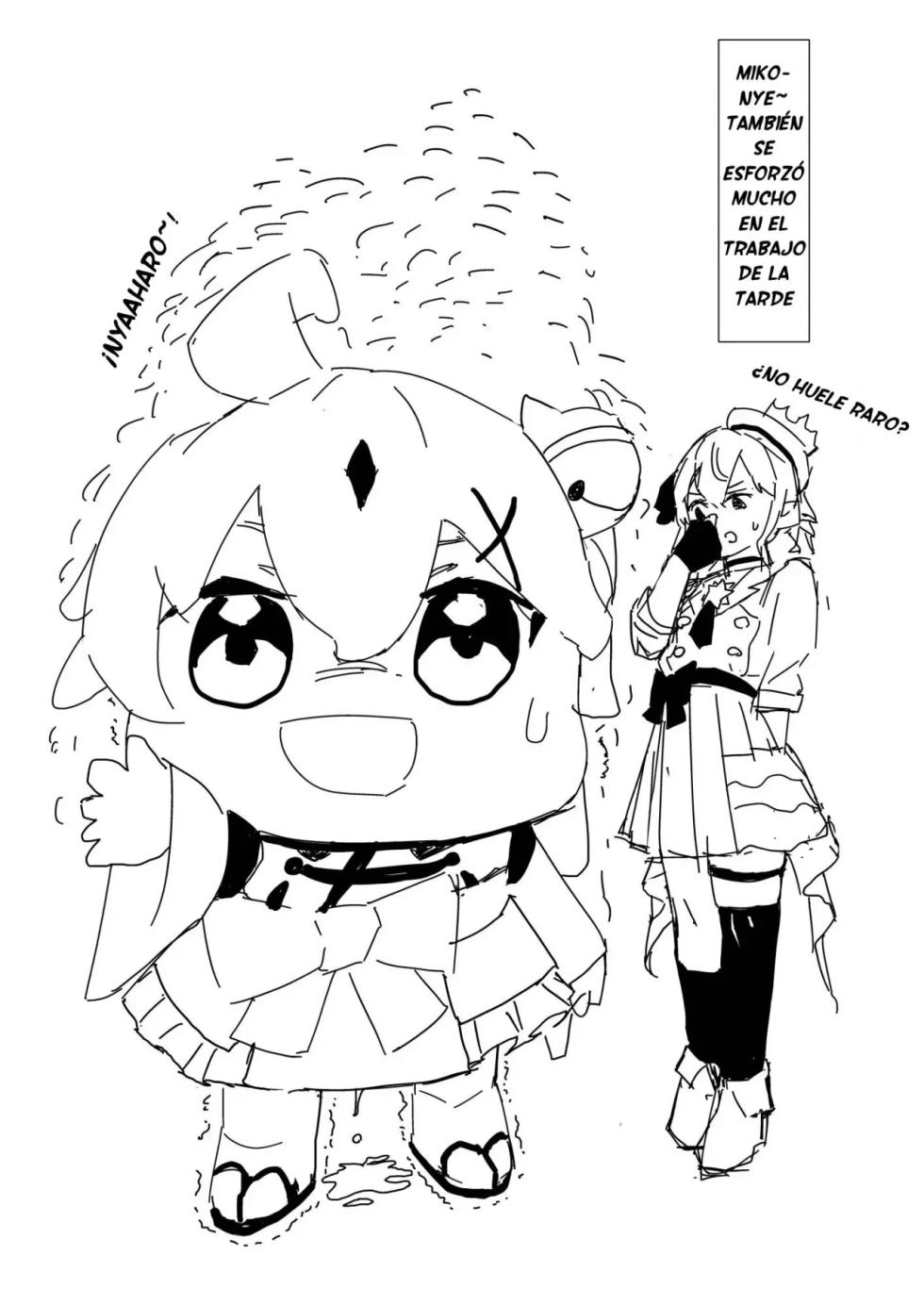 [Uzura Dobin] Mk Daniet Ecchi suru (mkc)｜Haciendo Cosas Erótica con Miko׃ El Manga (Sakura Miko) [Spanish] [HOLOES] - Page 5