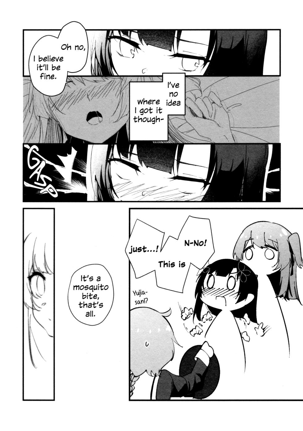 (Hikiau Unmei 4th) [Taipeijin (Mushihara)] Nettaiya ni Goyoushin | Be Careful on Sweltering Nights (Assault Lily) [English] - Page 5