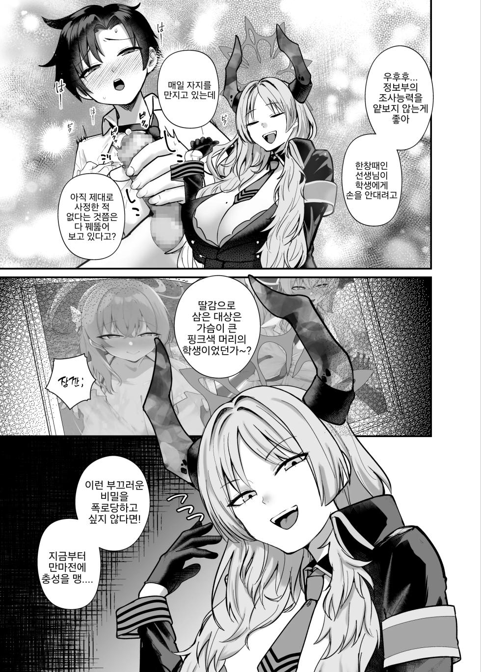 [Awa no Chikara (Kibouou Soap)] Sensei wa Dandan Seitsuu shitaku naa ~ru ♡ | 선생님은 점점 정통하고 싶어진다~♡ (Blue Archive) [Korean] [Digital] - Page 9