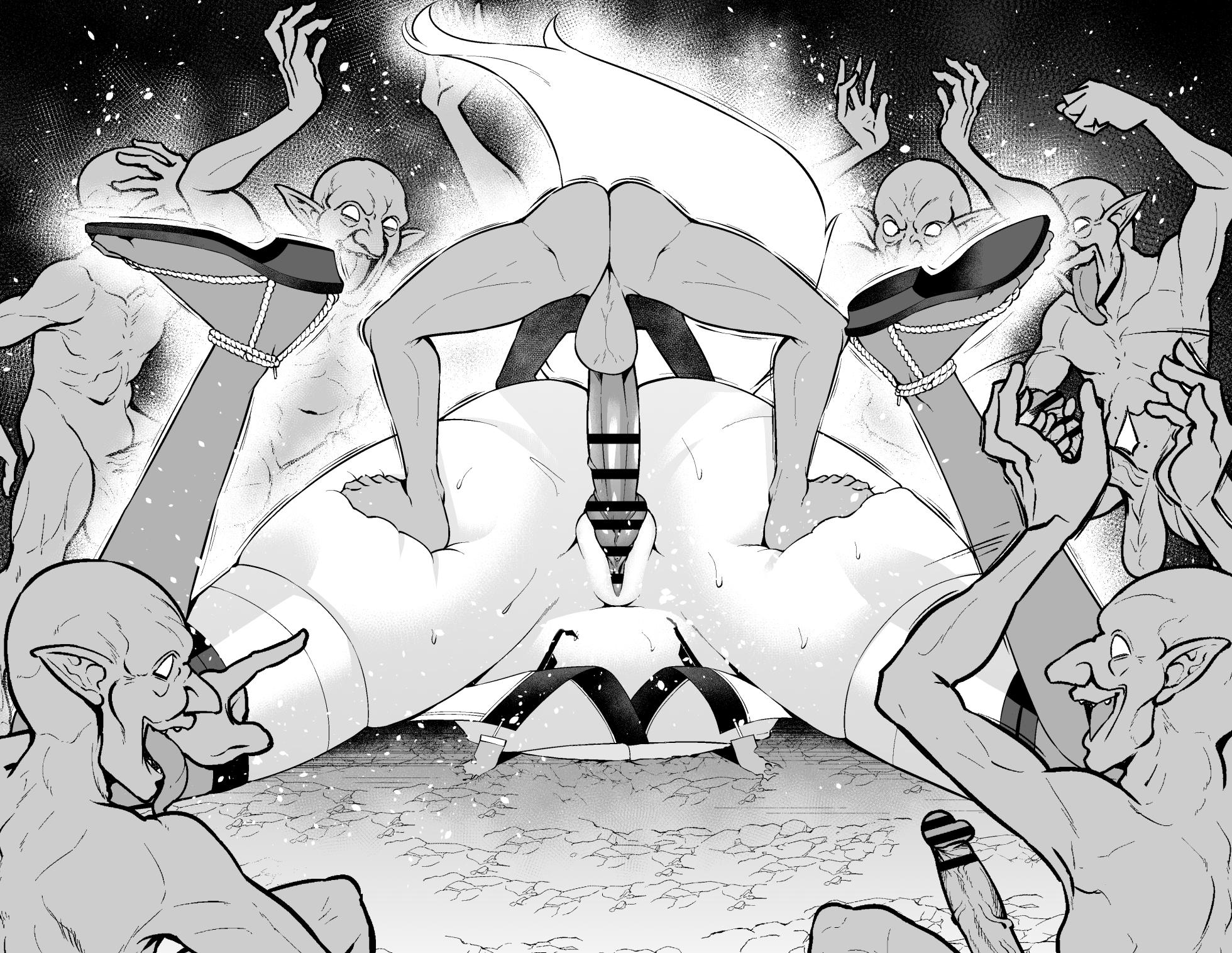 [あんこまん] 狐鳴紺子郎、ゴブリン退治任務を思い出す…❤ - Page 22