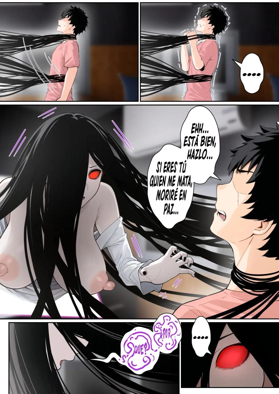 [pz-x] Sadako ga Pasokon Gamen ni Hikkakaru ken ni Tsuite｜El Díaa Que Sadako Se Quedó Atascada En La Pantalla De Mi Computadora [Spanish] [El naranjas = Mr.Naranjas] - Page 39