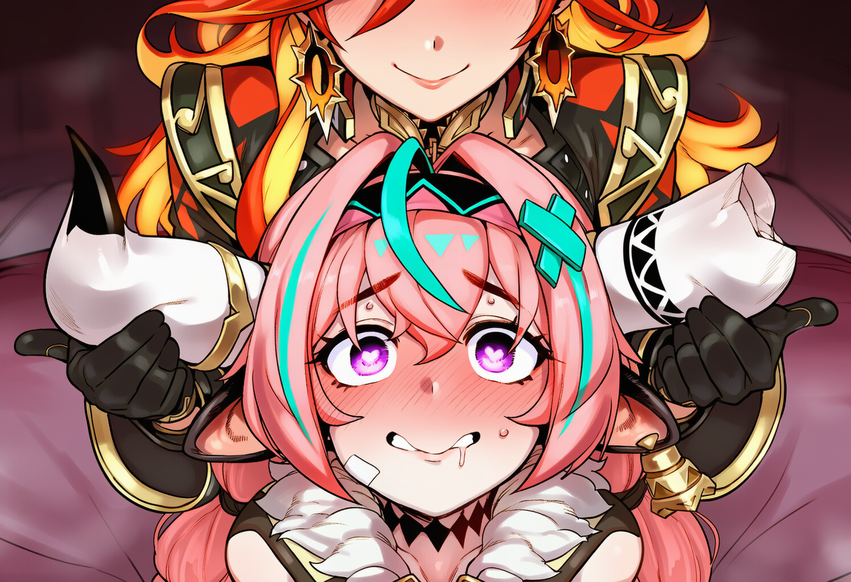 Aroma - Mavuika x Varesa - Futa/light-ntr at end! - 87p (Patreon) [AI Generated] - Page 8