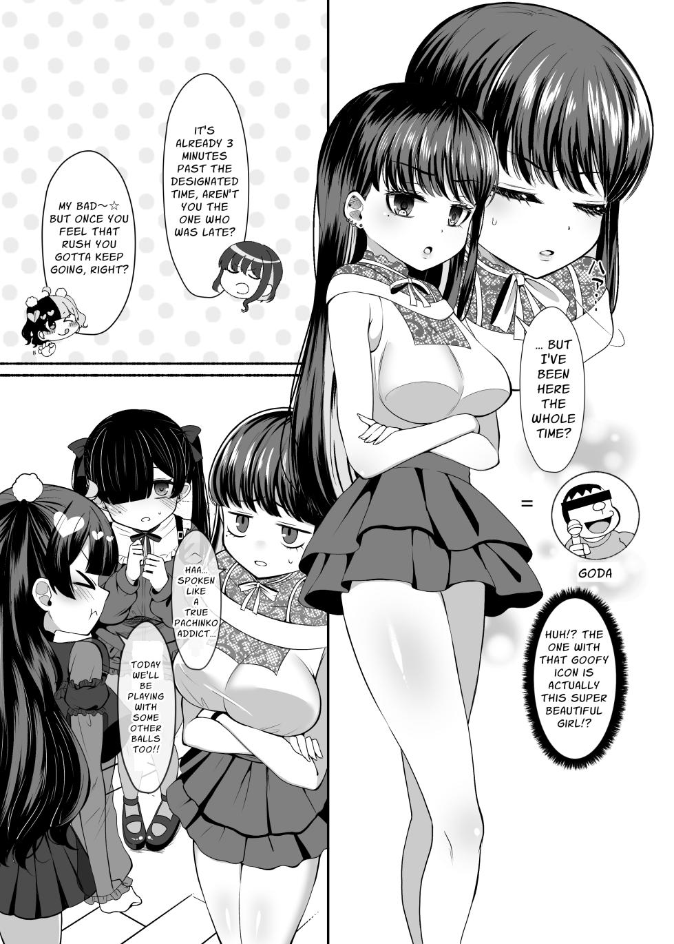 [LittlePencil (Emumiya Nyamu)] Ochinpo Joshi 3-nin, NatsuComi Senrihin Yominagara Nuite Hamete Mata Nuita. | Three Dick Girls Jerked Off To Their Summer Comiket Loot, Fucked, And Then Did It Again [English] [Penguin Piper] [Digital] - Page 4