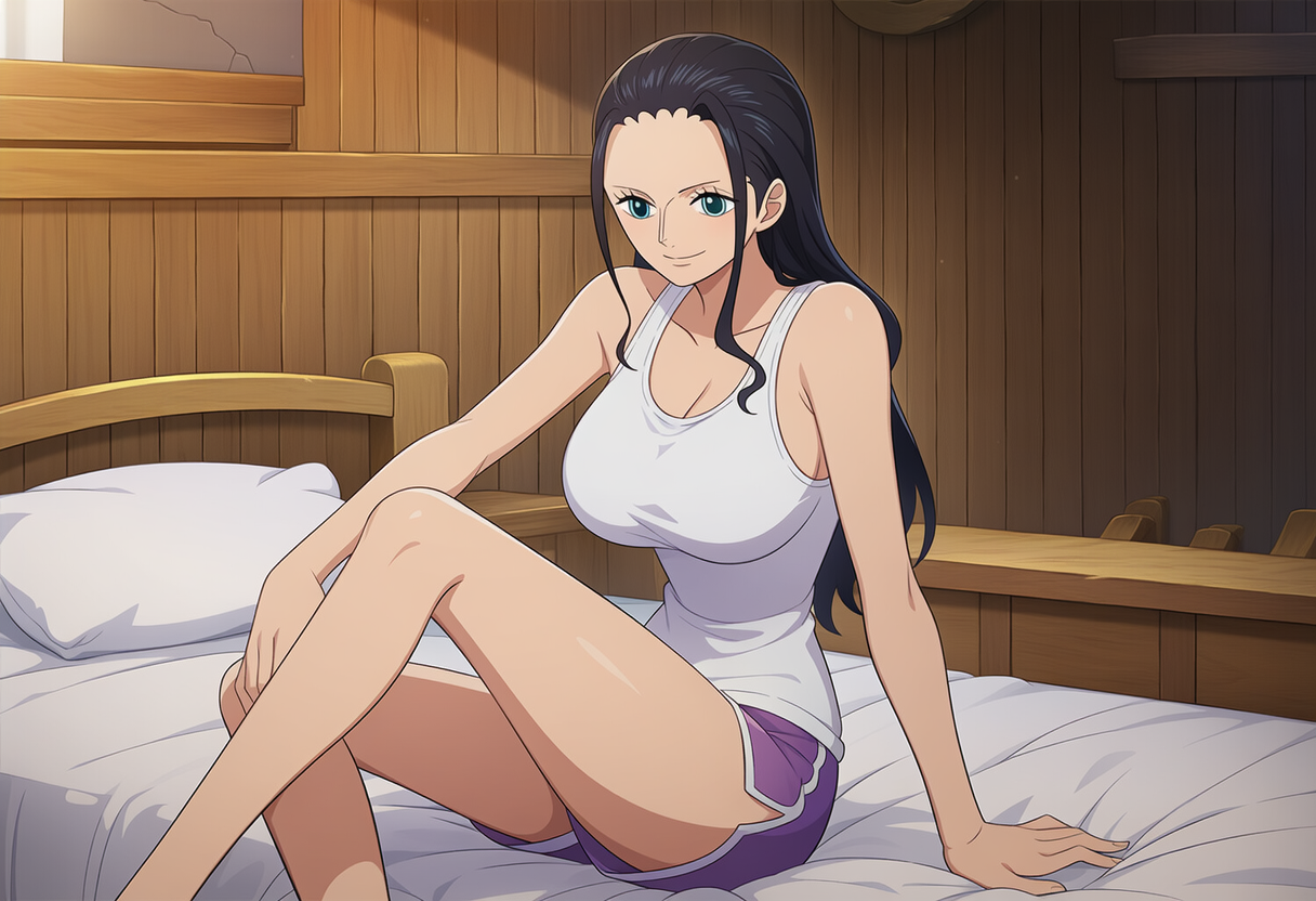 Nico Robin x Momo [AI Generated] - Page 1