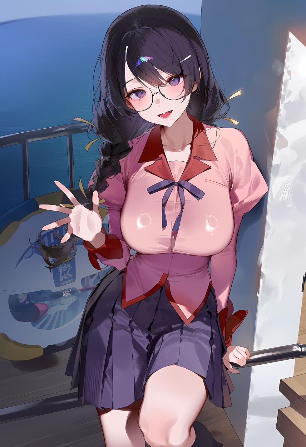 kilerai - 251025 [monogatari] hanekawa tsubasa BBC 370p (Patreon) [AI Generated] - Page 4