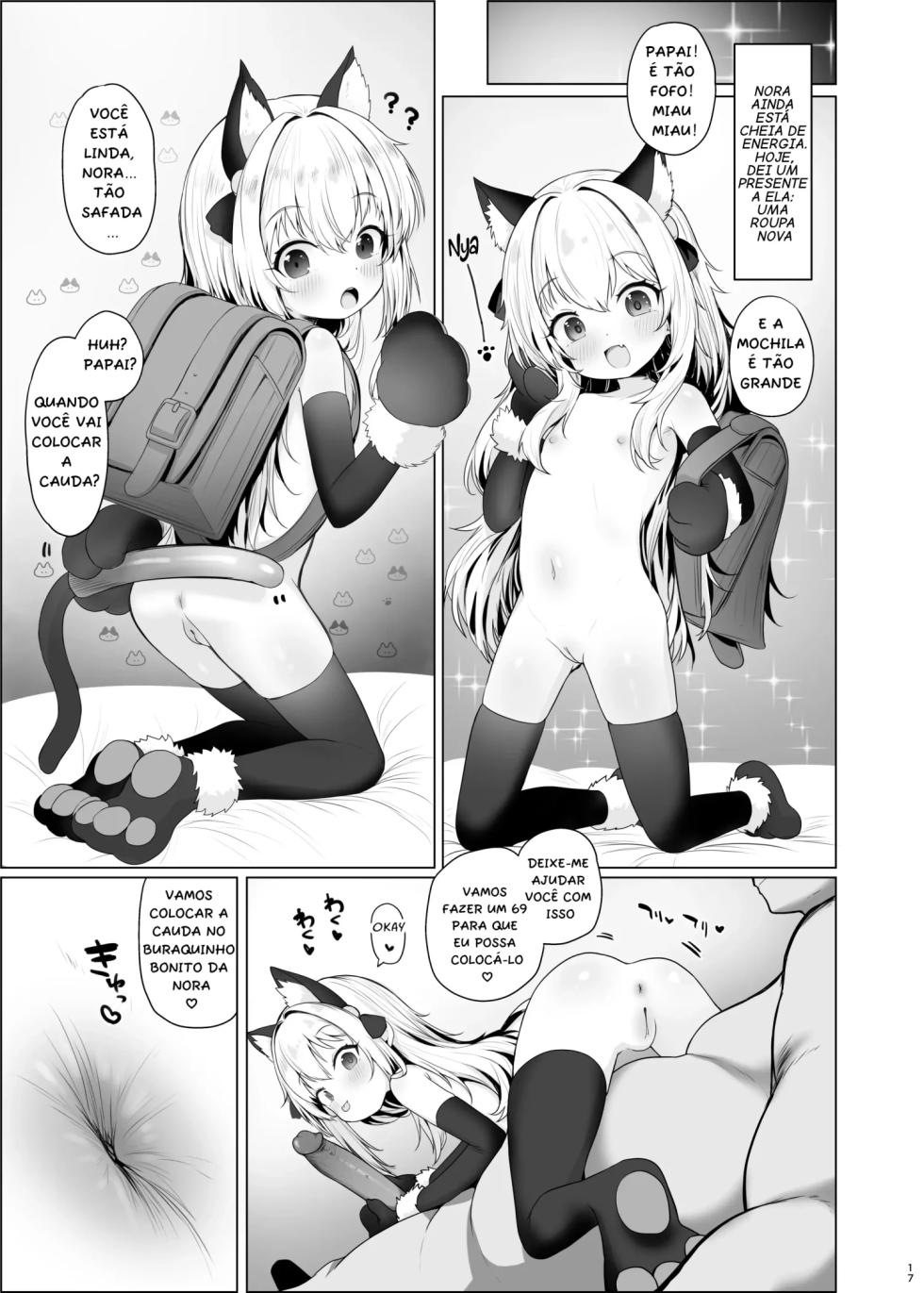 [Shimetta Neko] Kawaii Nora wa Jinsei o Kawareteiru. [Portuguese-BR] [Digital] - Page 18