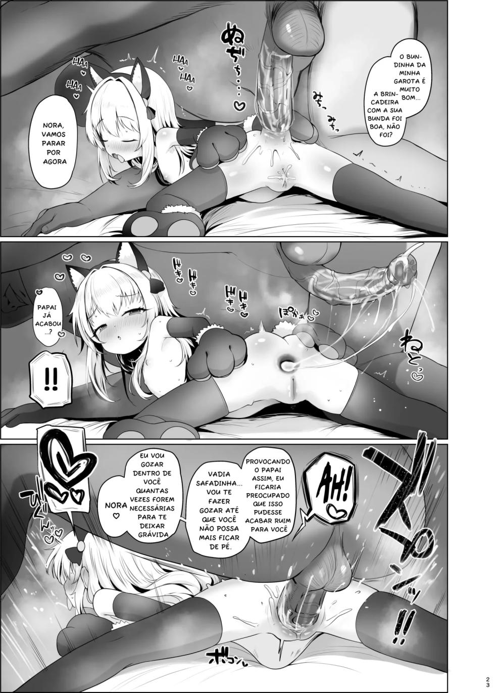 [Shimetta Neko] Kawaii Nora wa Jinsei o Kawareteiru. [Portuguese-BR] [Digital] - Page 24