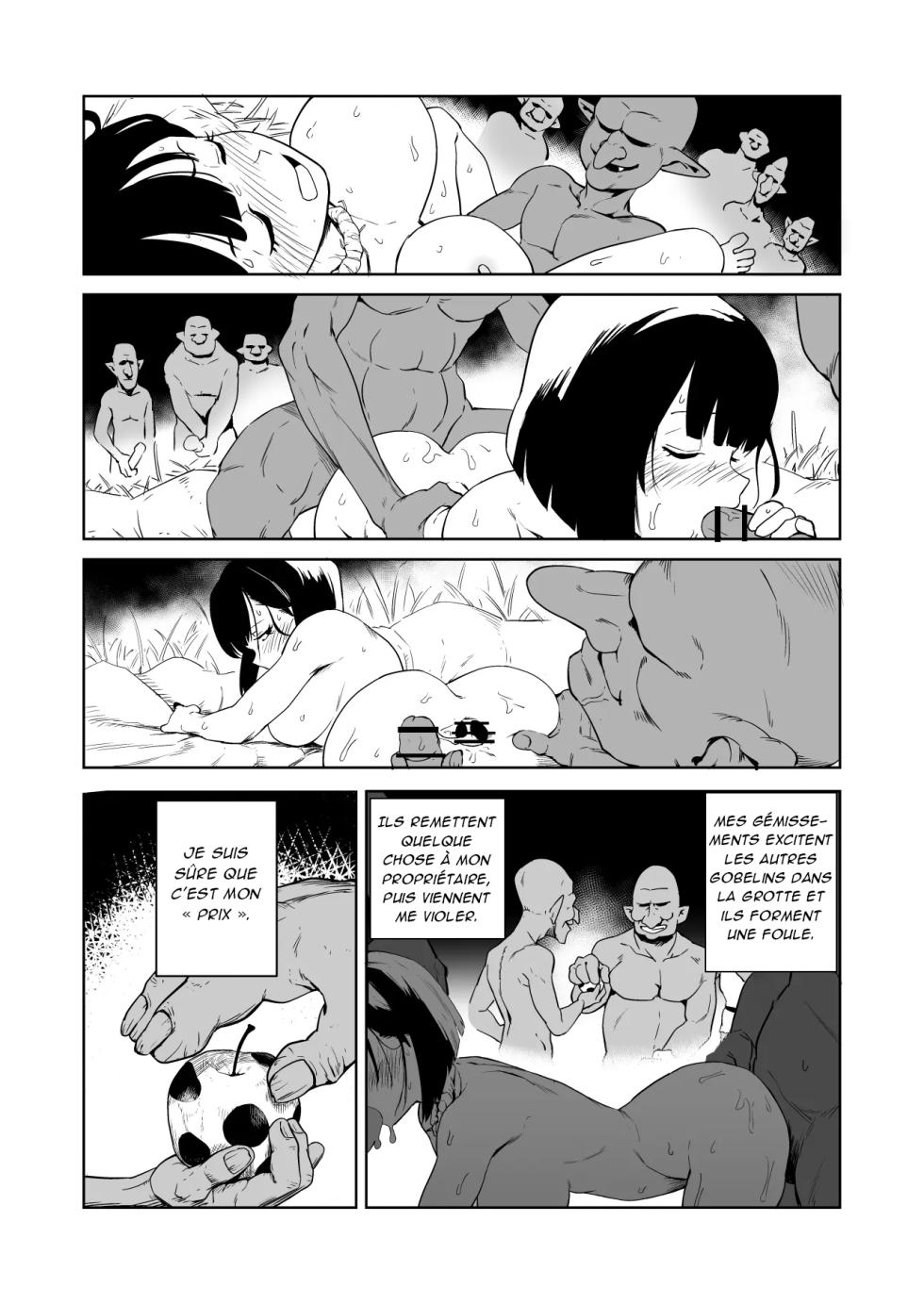 [yamabatake] Zako-kan Nerai no Do-M Onna Kishi ga Hontou ni Goblin Dorei ni Sareru Hanashi Zenpen Part 1 [French][AkroDa] - Page 34