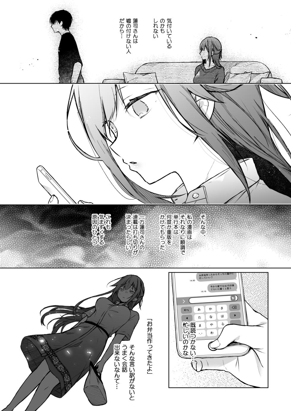 [Hirahira (Hirari)] Comitia Shucchou Henshuubu ni Itta Hi kara Tsuma no Yousu ga... 4 + extra 2 [Digital] - Page 7