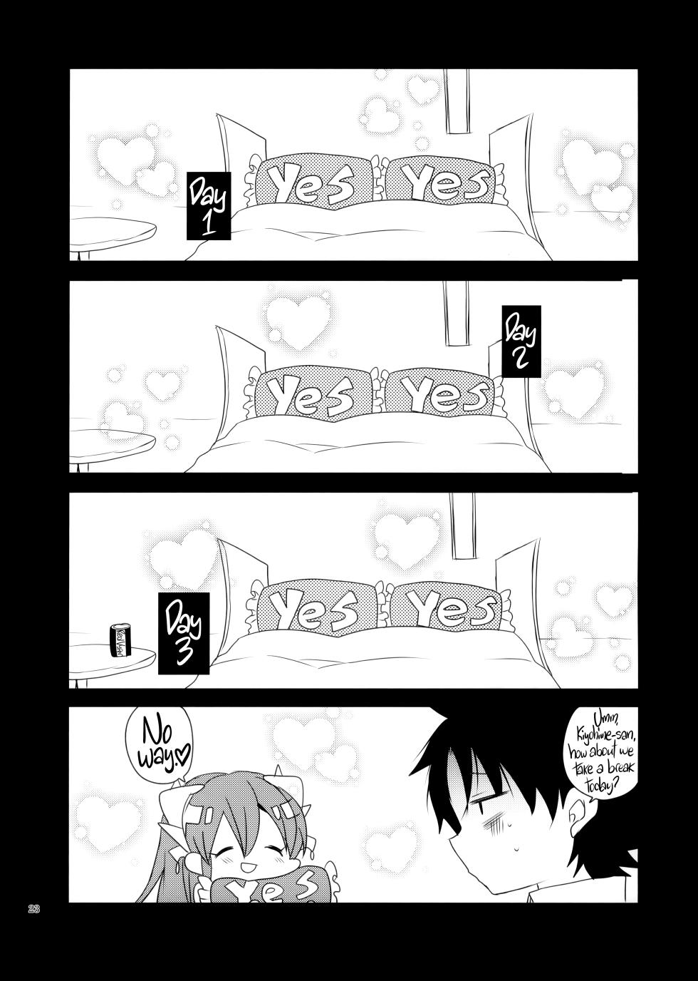 (COMIC1☆12) [Mamedaifukuya (Mameko)] Ichinichi Gentei Niizuma Kiyohime-chan | One-Day Limited Newlywed Kiyohime-chan (Fate/Grand Order) [English] [Black Grimoires] - Page 22