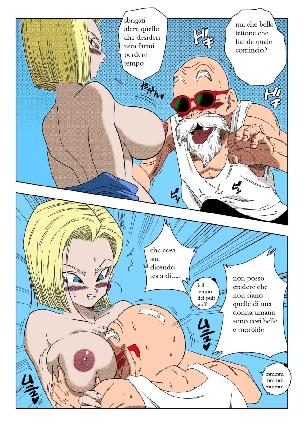 [Yamamoto] 18-gou vs Kame Sennin | Il Patto tra C-18 e Il Maestro Muten (Dragon Ball Z) [Italian] [Colorized] - Page 7