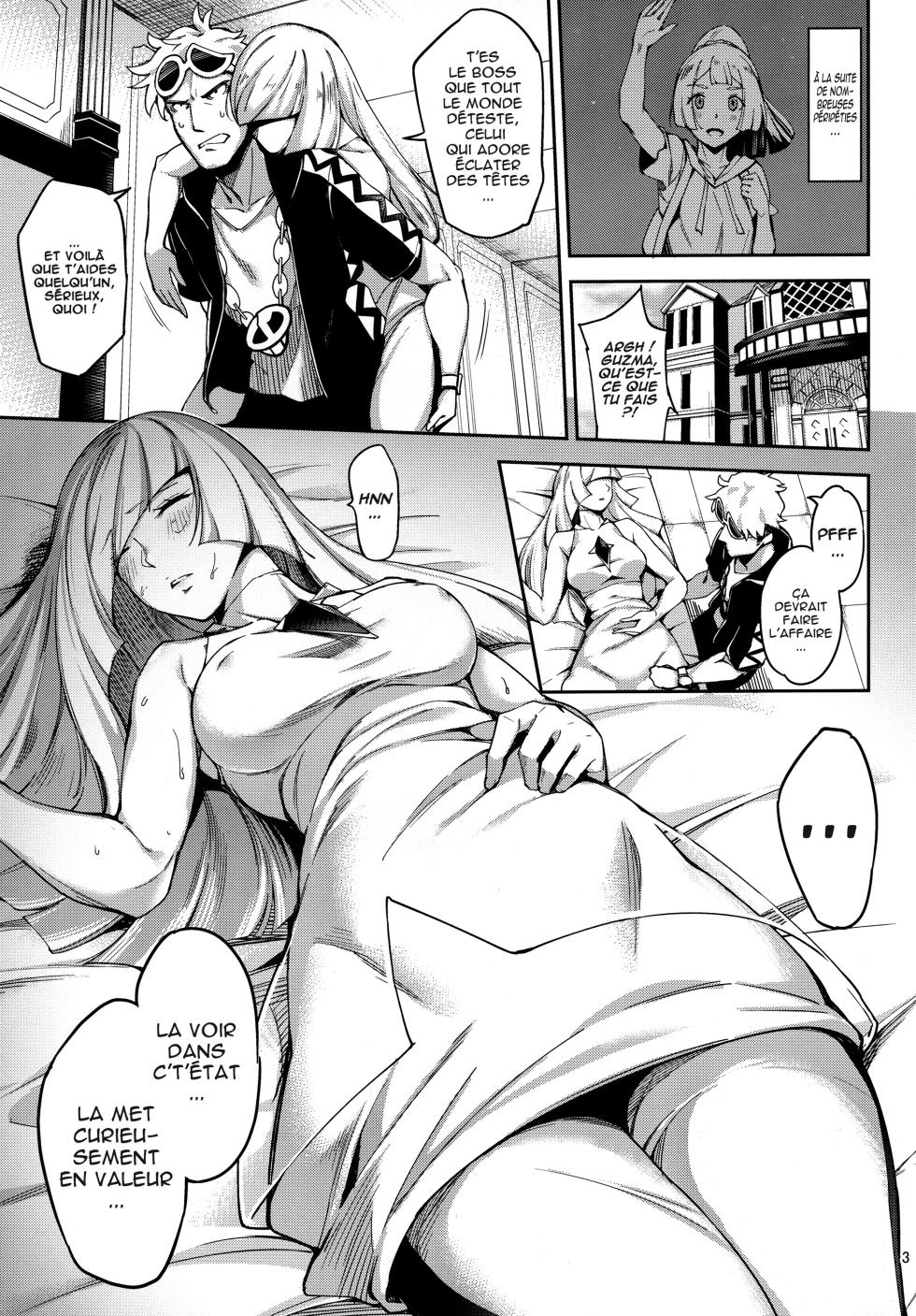 (C97) [Jukusei Kakuzatou (sugarBt)] Ultra Beast nante Nakatta TRIPLE PACK | Ultra-Chimère, quand tu nous tiens... Trilogie (Pokémon Sun and Moon) [French] - Page 4