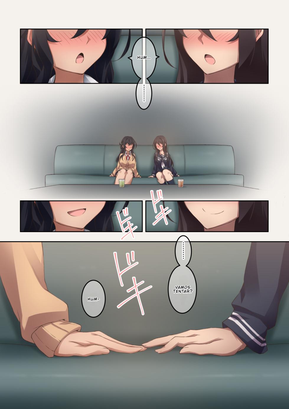 [Kaori no Chikara (Kaze no Koe)] Jitsu wa Onara Play ga Shumi no S na Tomodachi Doushi ga Kagaseatte Mitara Numatta Ken [Portuguese-BR] [BLACKSUB] - Page 13