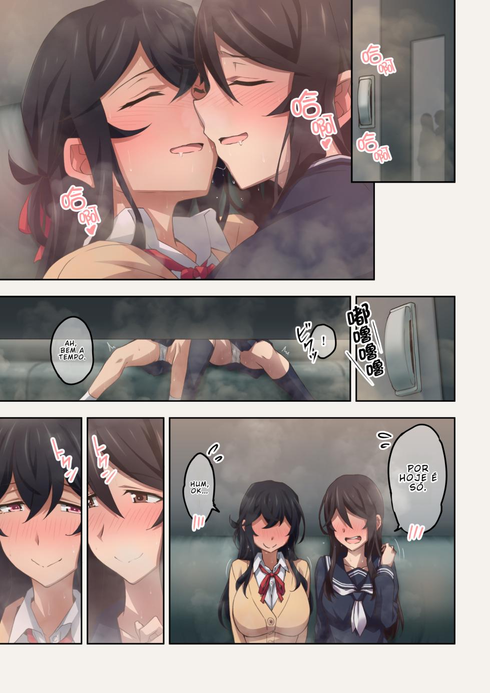 [Kaori no Chikara (Kaze no Koe)] Jitsu wa Onara Play ga Shumi no S na Tomodachi Doushi ga Kagaseatte Mitara Numatta Ken [Portuguese-BR] [BLACKSUB] - Page 30