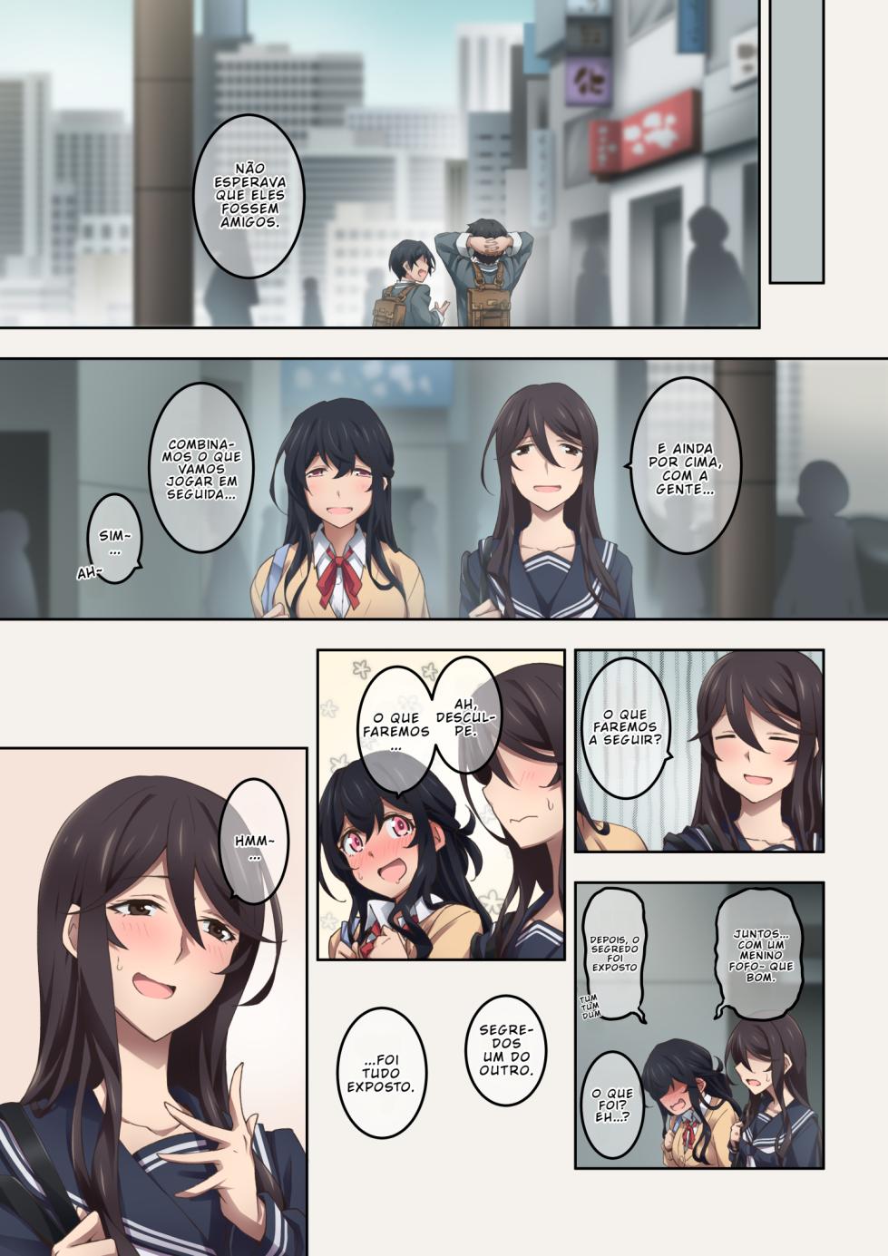 [Kaori no Chikara (Kaze no Koe)] Jitsu wa Onara Play ga Shumi no S na Tomodachi Doushi ga Kagaseatte Mitara Numatta Ken [PT-BR] - Page 10