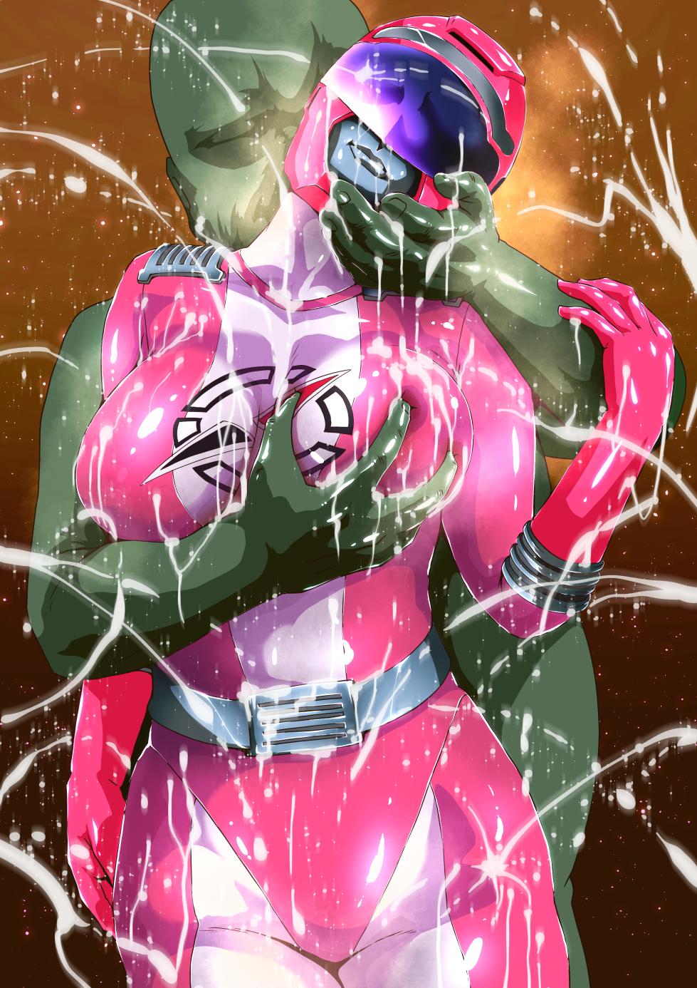 [Zizi] Heroine White Milk Shower! Bouken Pink-hen (GoGo Sentai Boukenger) - Page 1