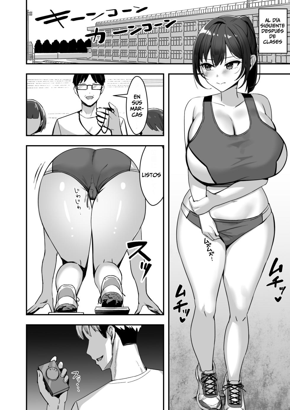 [Azarashi no Otoshimono (Marumai)] Bakunyuu na Rikujoubu no Kanojo, Senpai ni wa Sakaraemasen [Español] - Page 23