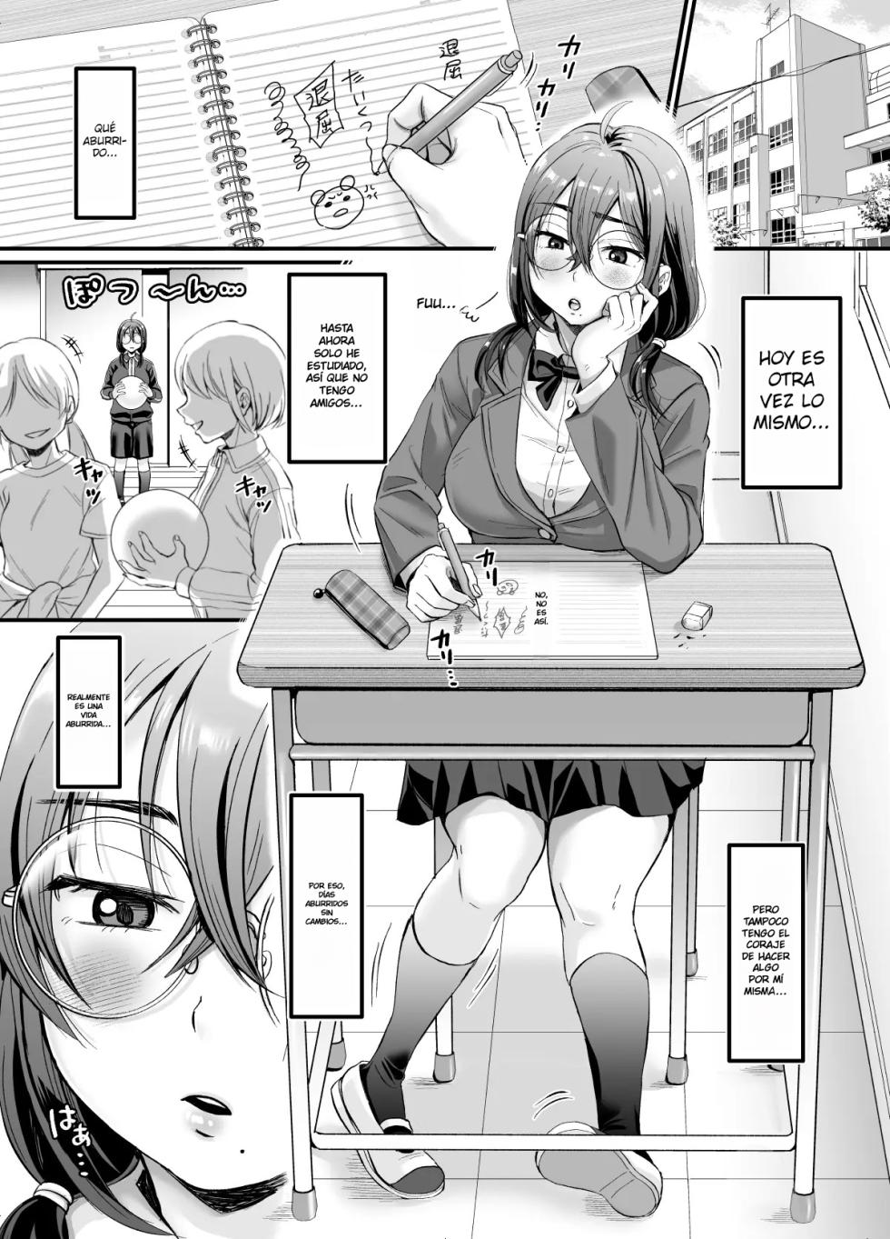 [Nunpokojin (Tachi Iyashi)] Sex no Kimochiyosa o Shitta kara Jinsei Tanoshiku Narisou desu｜Ahora Que Sé Lo Bien Que Se Siente El Sexo, La Vida Me Parece Más Divertida {Spanish} {EbisuTraslade - Winder} - Page 3