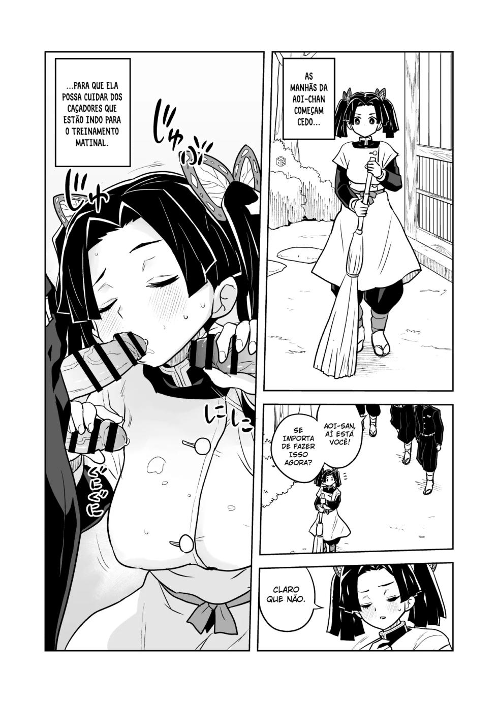 [Zenra Restaurant (Heriyama)] Mata Onegaishimasu Aoi-chan Itsumo no Atatakai Kango o... (Kimetsu no Yaiba) [Portuguese-BR] - Page 3