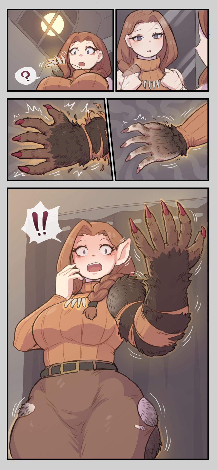 [Mokushi] Halloween Werewolf TF - Page 3