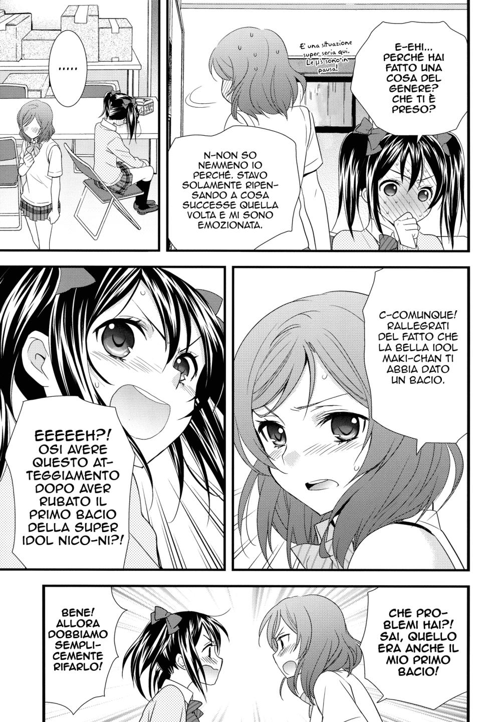 (Anata to Love Live! 3) [Sweet Pea, COCOA BREAK (Ooshima Tomo, Ooshima Towa)] NicoMaki! (Love Live!) [Italian] - Page 12