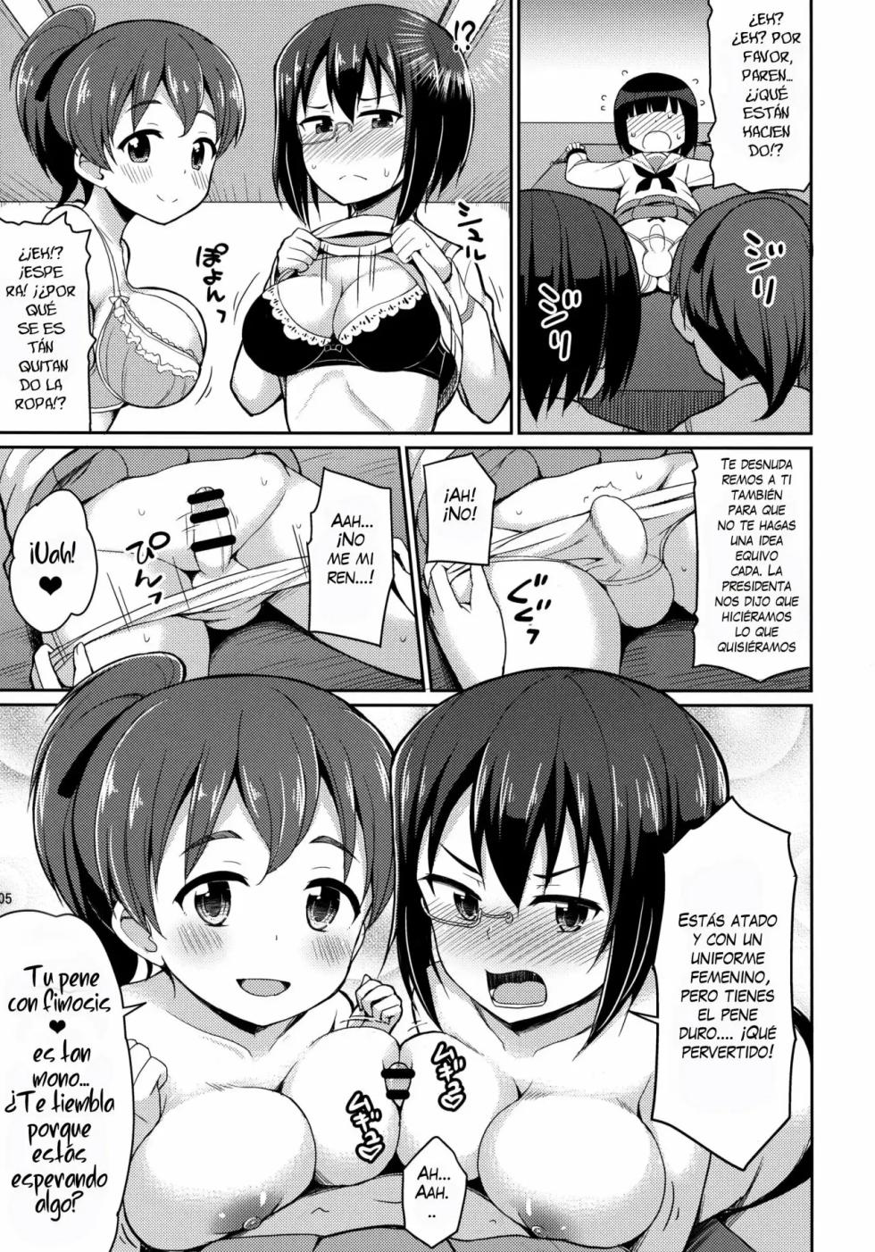 (Panzer☆Vor! 10) [Asatsuki Dou (Youta)] Sennyuu Shippai! Ooarai Joshi Seitokai｜¡Infiltración Fallida! El Consejo Estudiantil de la Escuela para Mujeres Oarai (Girls und Panzer) [Spanish] [Blacklabel Scan] - Page 4